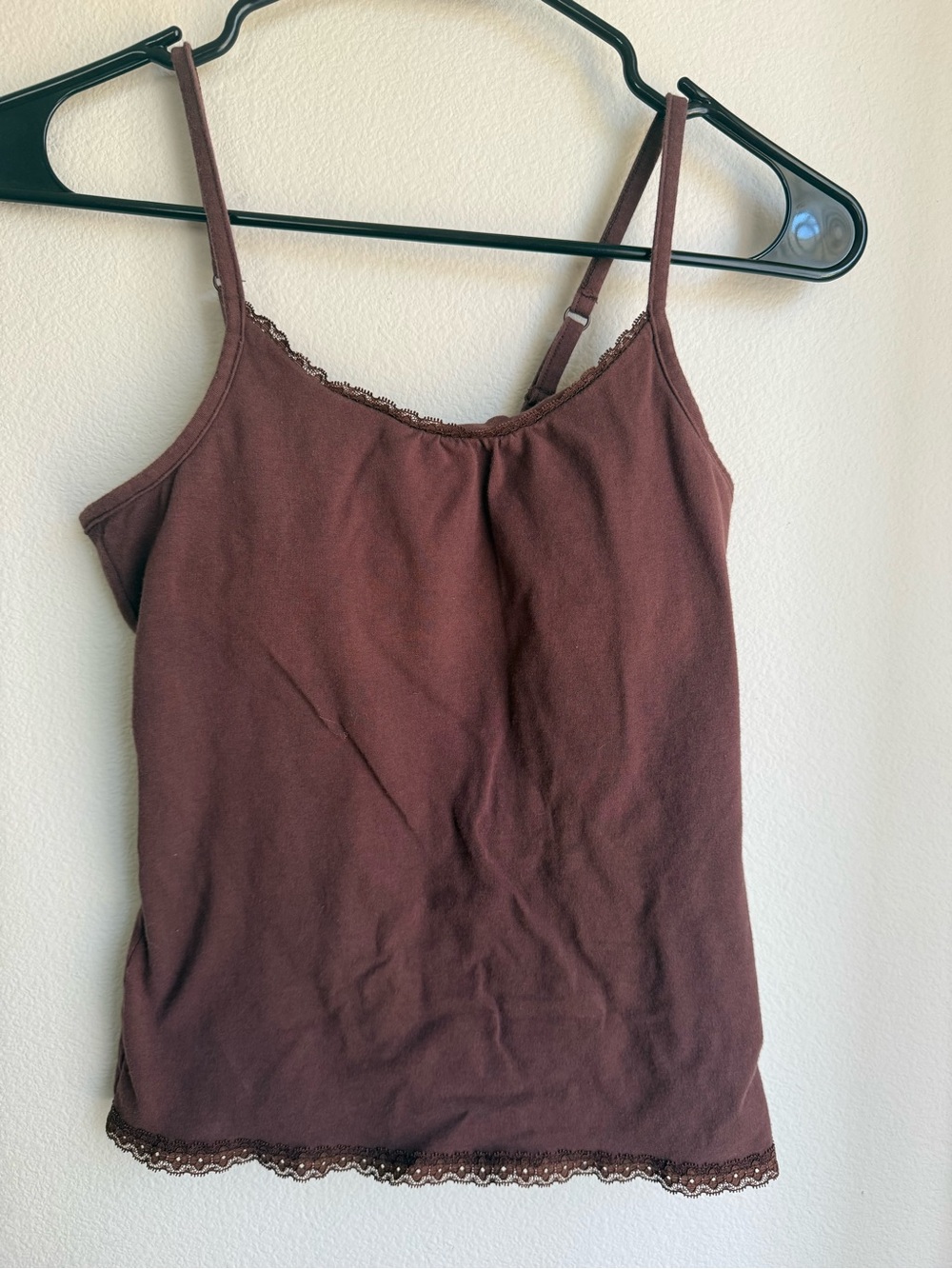 American Rag Brown Lace-Trim Camisole